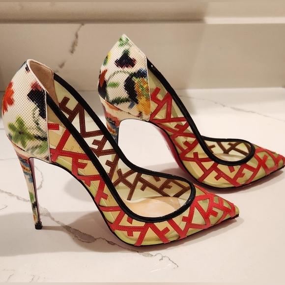 CHRISTIAN LOUBOUTIN Tititata 100mm Size 38 - Picture 3 of 12